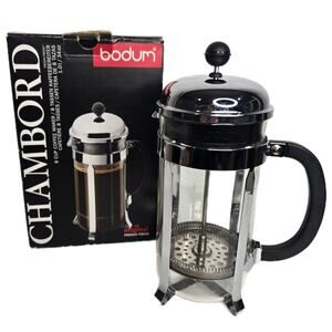 RARE Bodum Chambord Double Wall French Press 8 Cup 1.0L/34oz Coffee Maker